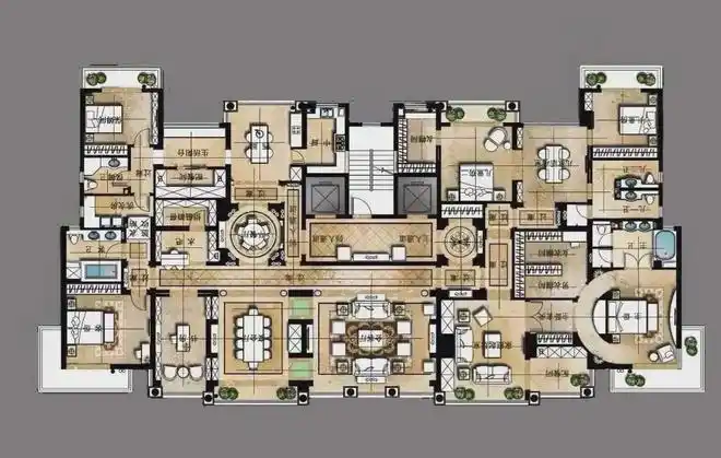 398平米为二胎家庭量身定制的超级大平层你觉得怎么样