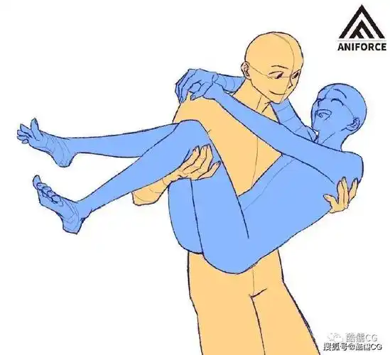 绘画参考丨cp感满满的双人动态姿势素材分享