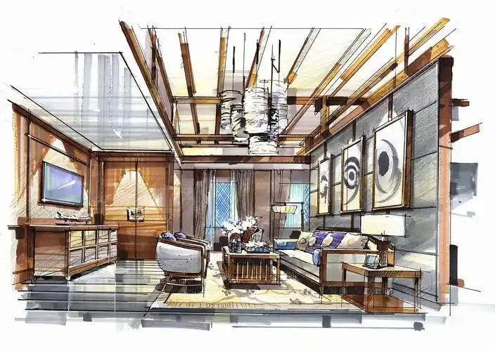 室内效果图马克笔表现