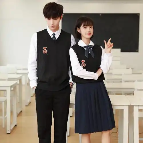 台湾校服学院风初高中生班服套装秋季学生运动会服装韩版ins港风