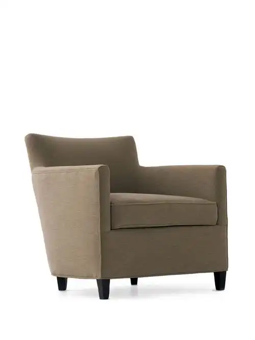 经典美式风格布艺休闲沙发单人沙发