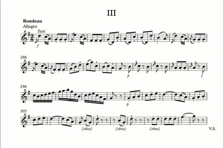 莫扎特第三小提琴协奏曲