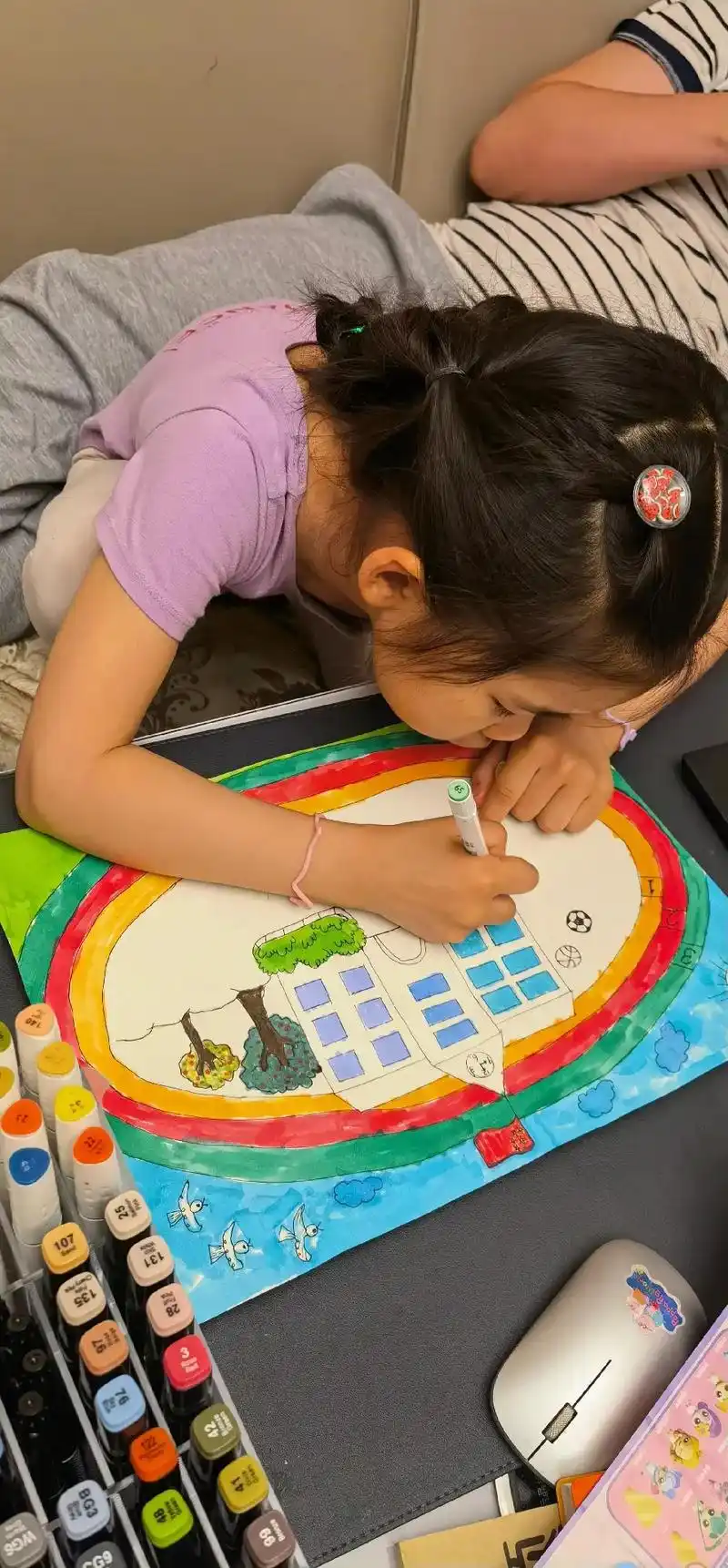 我们马上开始小学生活了,来画一画自己心中的学校吧090909 - 抖