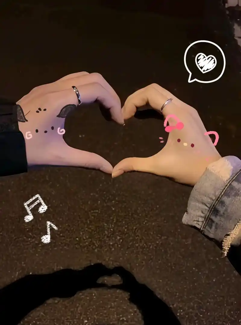 爱不需要解释 不需要理由.#花式比心 #情侣拍照手势 #爱心 - 抖音