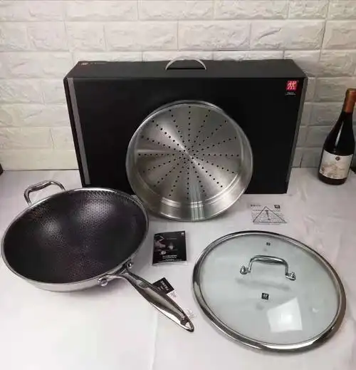 热销不粘锅炒锅 无涂层 德国 双立人