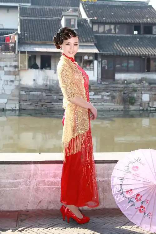 我最喜欢的旗袍新娘 - 民风民俗 - 静水深流