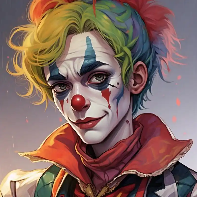 00伤感小丑动漫头像91 每个人都有自己的故事,小丑也不例外.