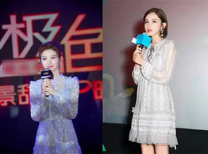 同样是穿蕾丝裙,景甜和古力娜扎谁美:一个清新脱俗一个优雅淑女