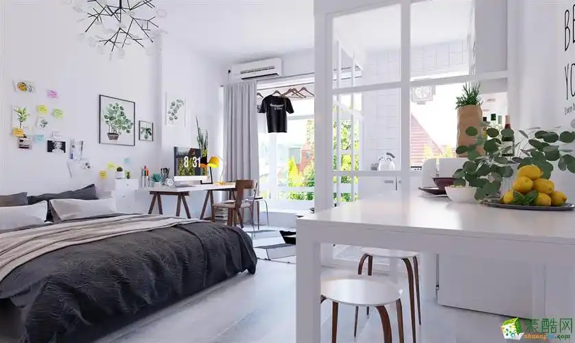 >> 长沙本沐装饰-简约一居室装修效果图