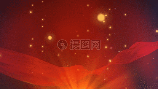 大气红绸飘动舞台背景gif图片素材