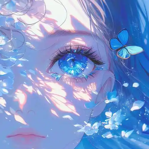 蓝色治愈系头像,一眼惊艳!