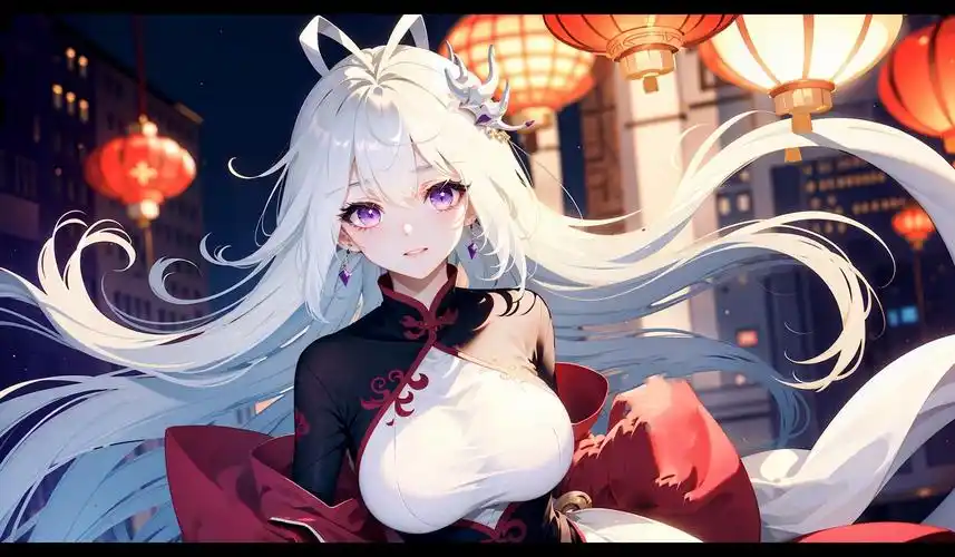 【壁纸】古月娜祝大家龙年快乐,心年大吉