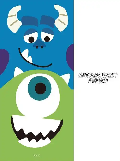 可爱大眼仔与毛怪78自制插画壁纸分享