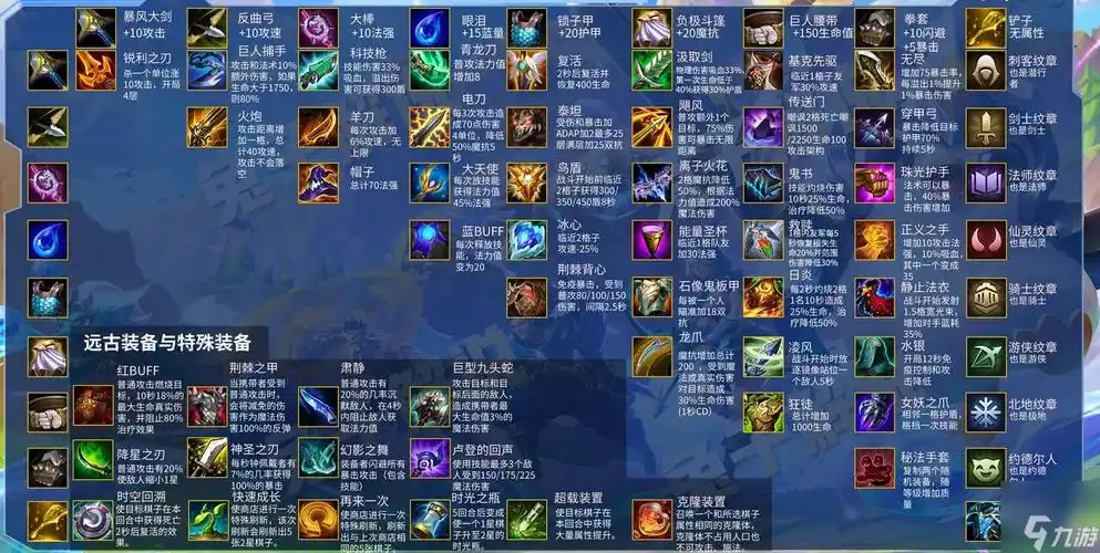 金铲铲之战装备合成图s85