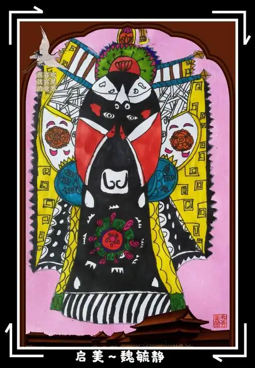 启美工作室学生作品《戏曲人物》 - 美篇