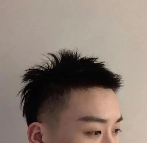 男生3cm燕尾短发好帅!_发型