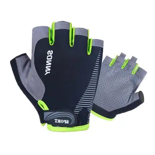 骑自行车手套男子骑自行车健身徒步户外训练防滑运动透气半指手套