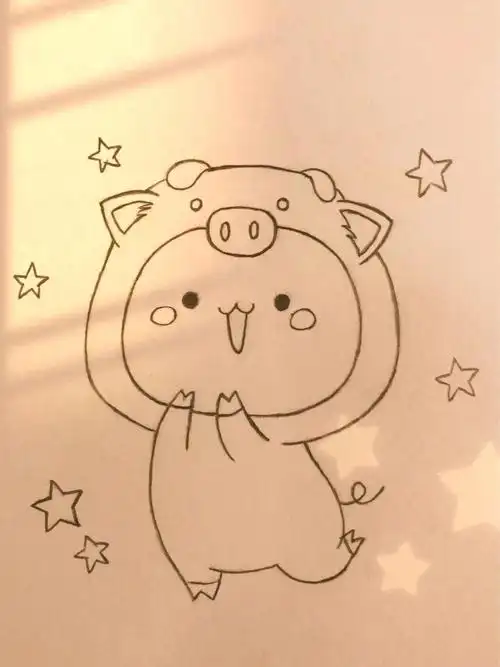 简笔画教程抓到一只小可爱画画第12天