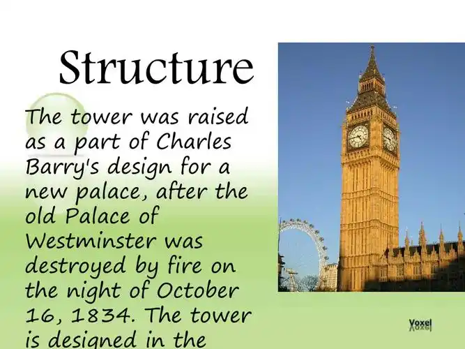 英文的关于英国大本钟的介绍英国文化类ppt