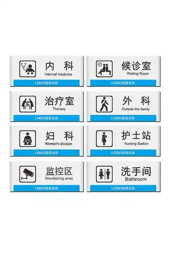 通用简约医院科室牌