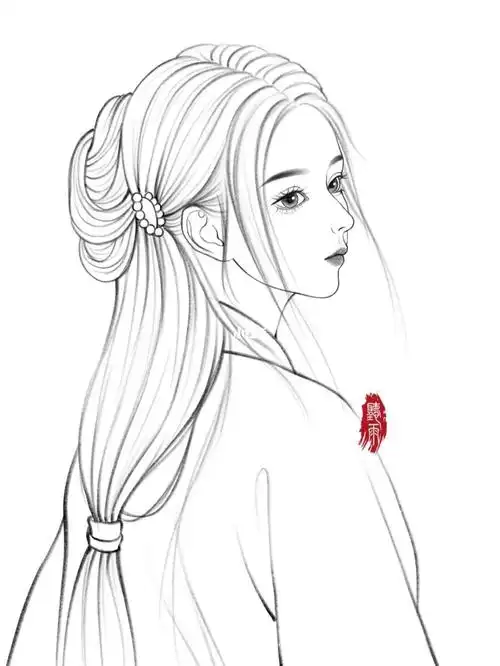 古风线稿打卡69