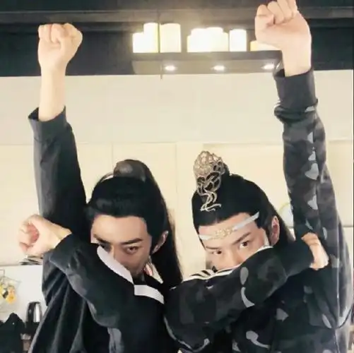 肖战王一博在萌探同框##肖战王一博又同框了