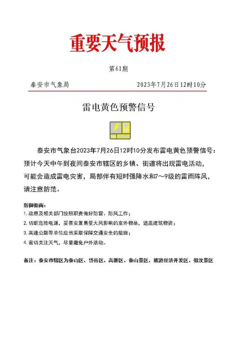 台风"杜苏芮"逼近!泰安发布重要天气预报