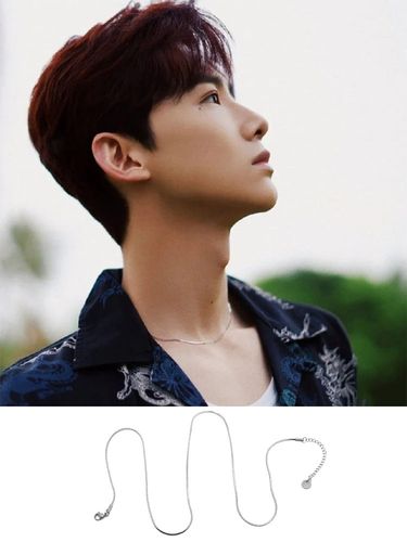 白敬亭同款方形蛇骨项链圈潮流酷情侣简约百搭学生个性锁骨链饰品