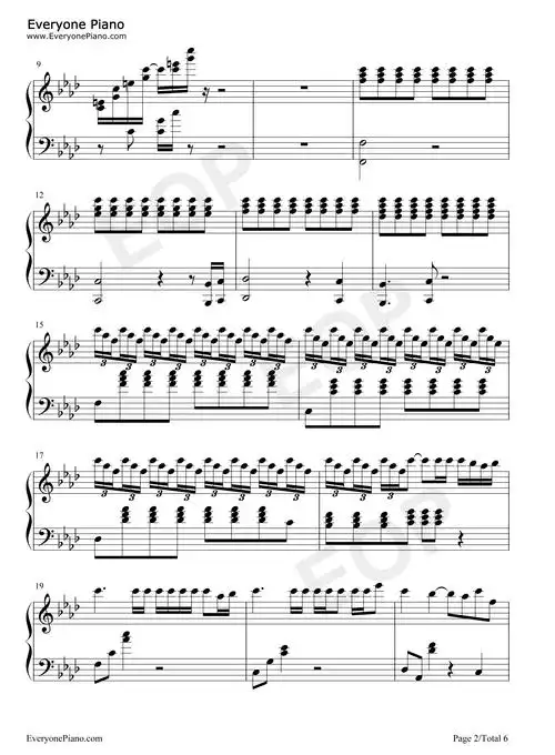 trap钢琴谱-刘宪华2