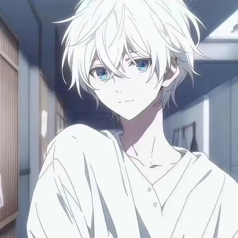 转 侵删#动漫男头 #男头 #白毛 - 抖音