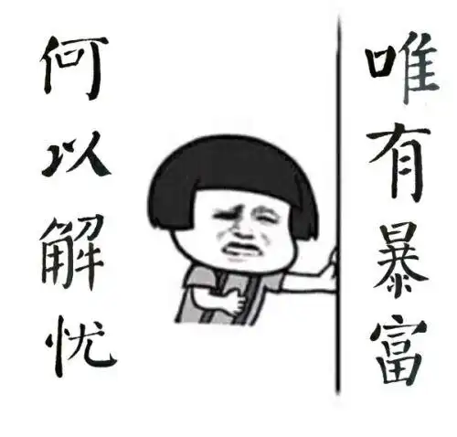 何以解忧只有暴富