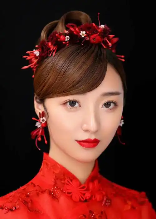 【短发中式造型】 总监档 全日跟妆 送亲友妆