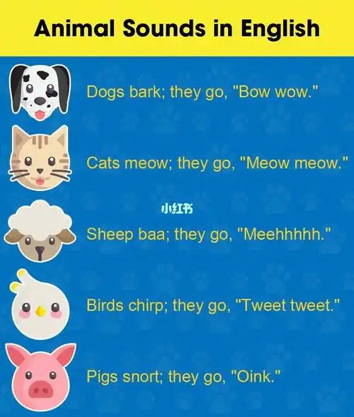 小动物叫声in english