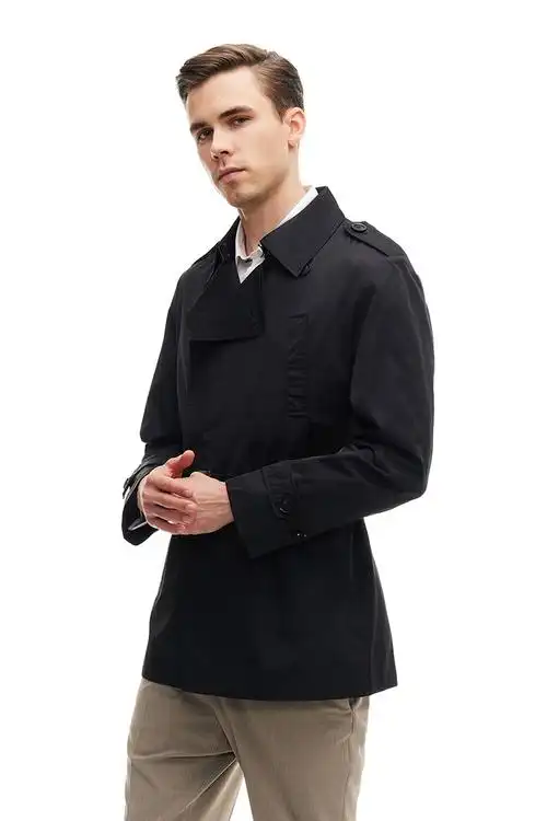 londonfog伦敦雾男士商务休闲纯色单外套外套风衣风衣