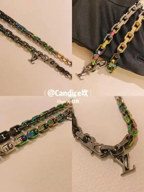 原创lv路易威登男士2022古巴链手链项链