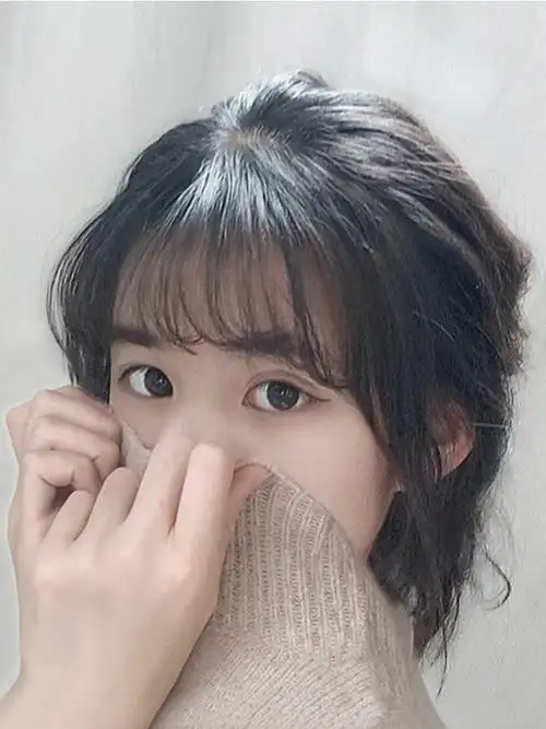 空气刘海真发网红齐假刘海女轻薄自然隐形无痕 刘海假发女 假发片_折2