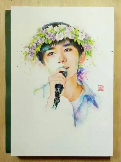 水彩易烊千玺