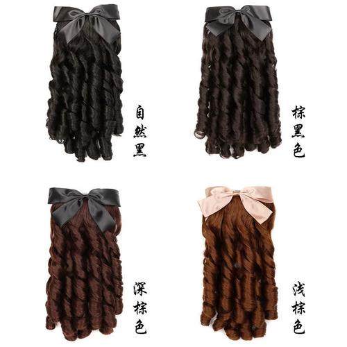 民国假发女卷发罗马卷长发复古民国风旗袍发型金粉世家白秀珠马u.