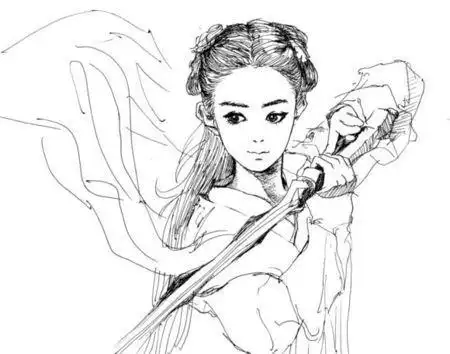 动漫简笔画花千骨人物