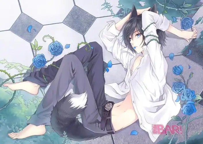 狼少年男生萌漫画动漫插画二次元美男可爱