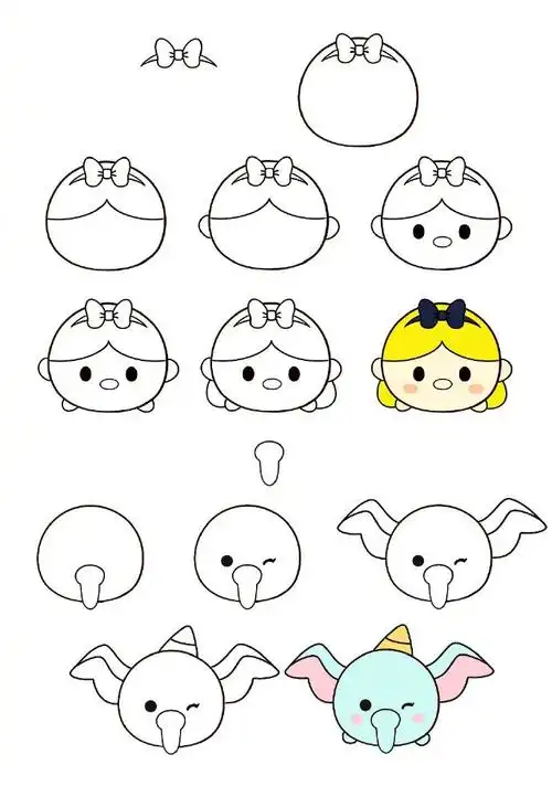 嗷嗷嗷可可爱爱的一组萌物简笔画手把手教你