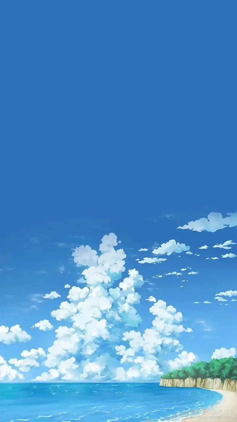 蓝色天空系列手机壁纸#你是凭实力刷到的 #周末快乐 #治愈系 - 抖音