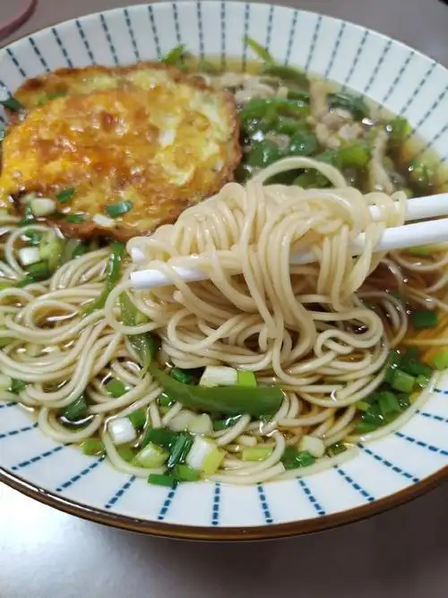 苏记青椒肉丝面,清丝丝的! 味道 11566级棒,以后开个面馆, - 抖音