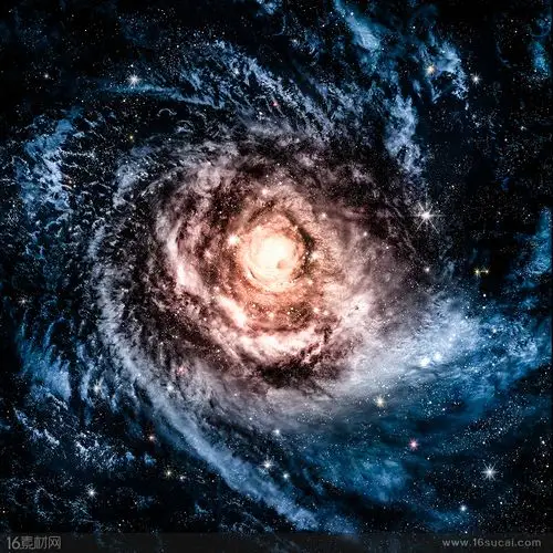 漩涡状绚丽星云高清图片