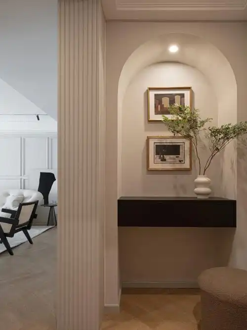 玄关做拱门端景刚进门就与美貌撞个满怀