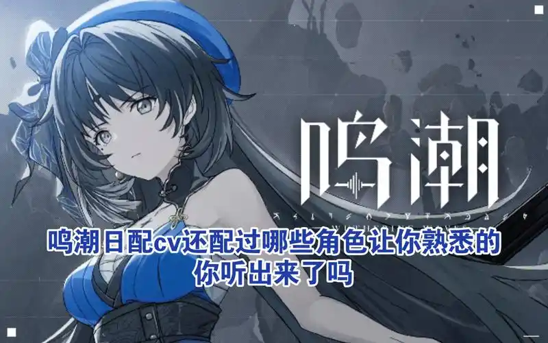 鸣潮的日配cv还配过哪些角色你看过这些作品吗?