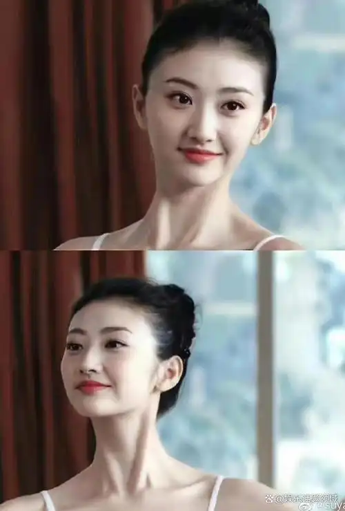 景甜早期照片,清水出芙蓉