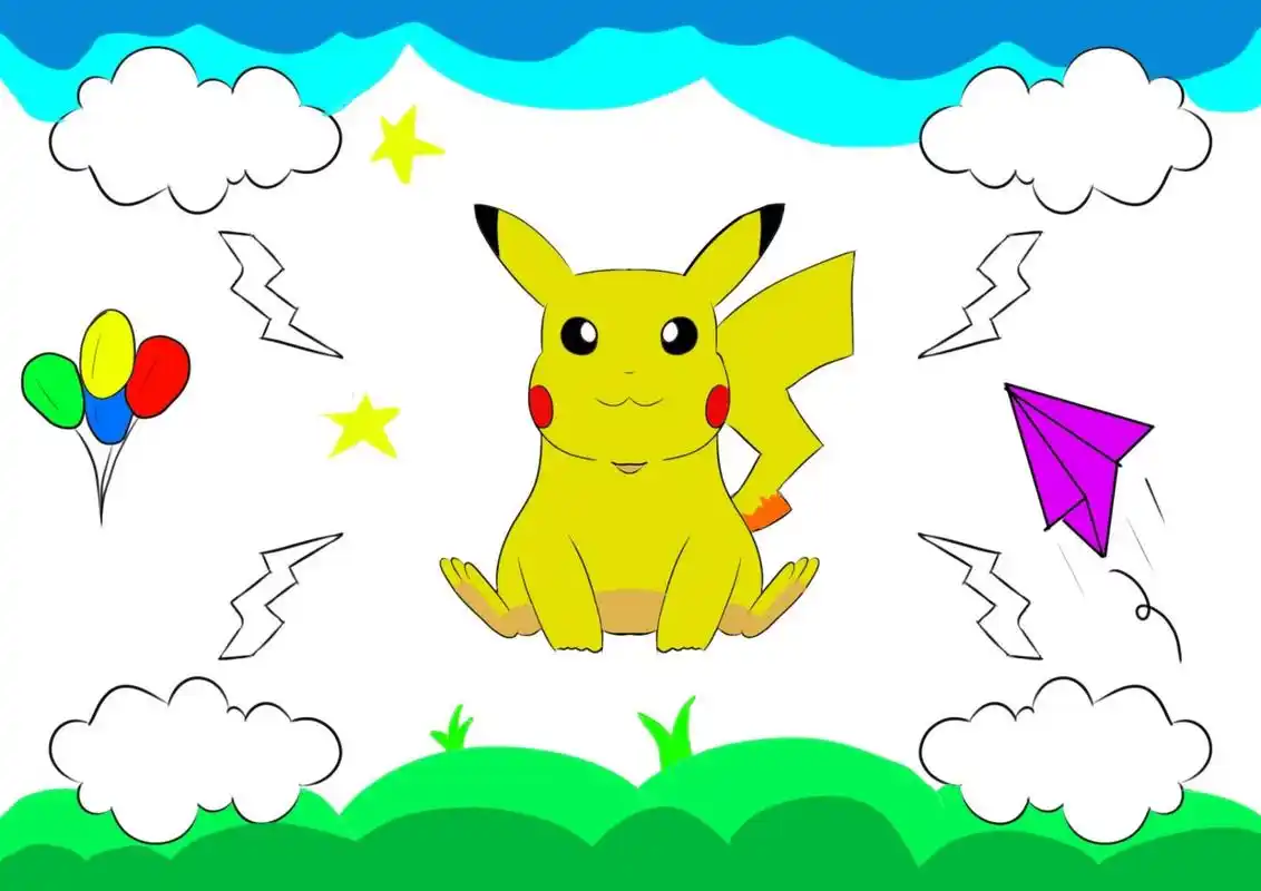 思维导图模板 思维导图之皮卡丘