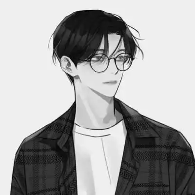 痞帅黑白动漫男头像图片