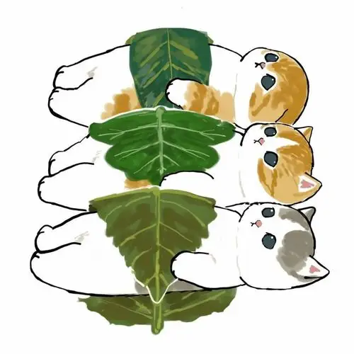 超可爱猫猫手绘图傻傻的小猫萌翻了